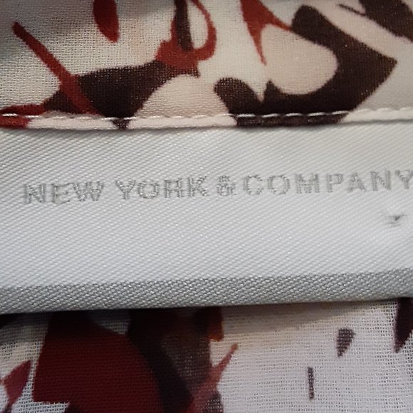 NEW YORK & COMPANY/L-S/CHIFFON BLOUSE/SMALL - Picture 8 of 11